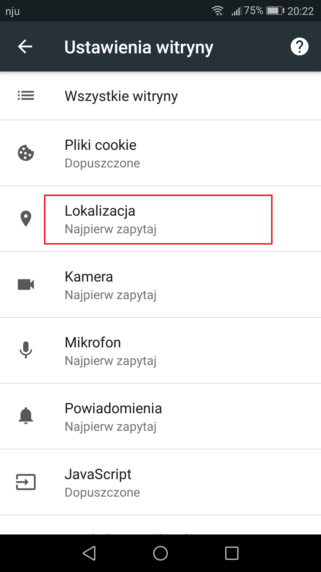 Jak wyłączyć lokalizację w Chrome na Androidzie? - zdjęcie 3