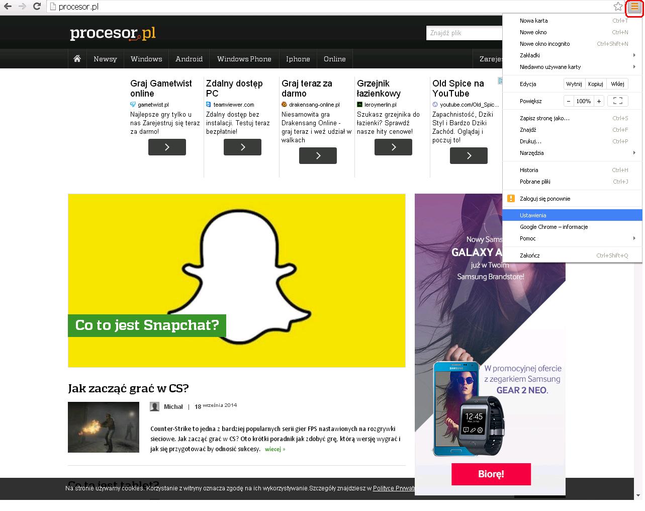Jak zmienić stronę startową w Google Chrome? - zdjęcie 2