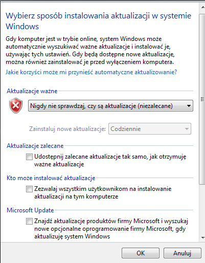 Jak wyłączyć aktualizację Windows 7 - zdjęcie 3